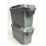 2 - .30 Cal Plastic Ammo Cans