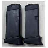 2 - Glock .40 Cal 9 rnd Magazines