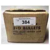 500ct 3-D .38/.357 Cal 158 gr SWC Lead Bullets