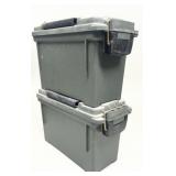 2 - .30 Cal Plastic Ammo Cans