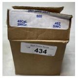 500ct TV .45 Cal 200 gr SWC Lead Bullets
