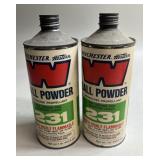 2 -1 lbs Cans Winchester 231 Ball Powder