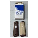 2 - Sets Jay Scott Colt 1911 Checkered Wood Grips