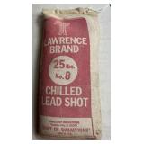 25 lbs Lawrence Brand No. 8 Chilled Lead Shot