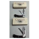 2 - Camillus .30-06 2 Blade Bullet Knives