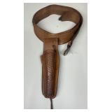 Nice Brown Leather Gun Belt & Holster