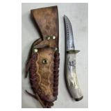Custom Knife & Leather Sheath