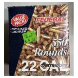 550 rnds Federal .22LR Ammo