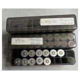 51 rnds .45-70 Reloads in Cartridge Boxes