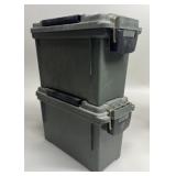 2 - .30 Cal Plastic Ammo Cans