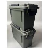 2 - .30 Cal Plastic Ammo Cans