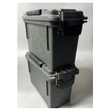 2 - .30 Cal Plastic Ammo Cans