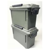 2 - .30 Cal Plastic Ammo Cans