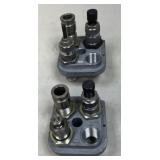 2 - Dillon 550B Press Tool Heads w/ Dies