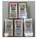 250 rnds CCI Maxi Mag .22 Magnum HP Ammo