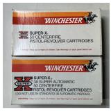 100 rnds Winchester .38 Auto/Super Auto +P Ammo