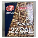 550 rnds Federal .22LR Ammo