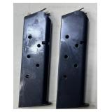2 - 1911 .45 ACP 6 rnd Magazines