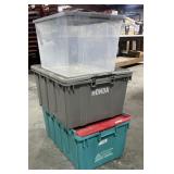 3 - Totes w/ Lids