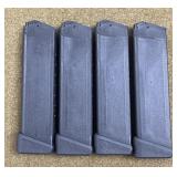 4 Glock 17 rnd 9mm Magazines