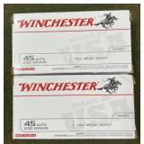 100 rnds Winchester .45 Auto Ammo