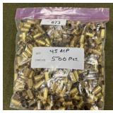 500ct .45 Auto Used Brass