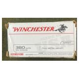 100 rnds Winchester .380 Auto Ammo