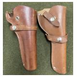 2 Leather Hand Gun Holsters