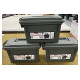 3 Plastic Ammo Cans