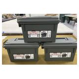3 Plastic Ammo Cans
