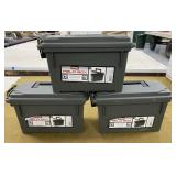 3 Plastic Ammo Cans