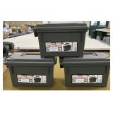 3 Plastic Ammo Cans