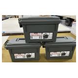 3 Plastic Ammo Cans