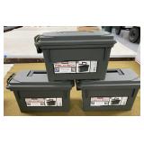 3 Plastic Ammo Cans