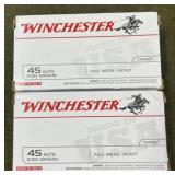 100 rnds Winchester .45 Auto Ammo