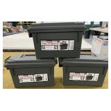 3 Plastic Ammo Cans