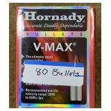 80ct Hornady .22 cal 60gr V Max Bullets