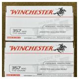 100 rnds Winchester .357 Mag Ammo
