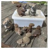 Resin Squirrel Figurines