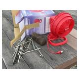 Personal Fan, Tent Stakes and More