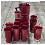 Aluminum Glasses and Pitcher