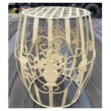 17" Metal Side Table