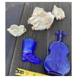 Match Safe and Cobalt Violin Bottle