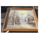Oak Framed Oil Painting