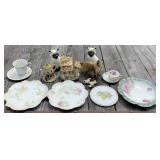 Hand Painted Plates and Figurines