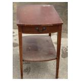 Mahogany End Table With Drawer