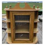 Oak Wall Curio Box