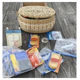 Sewing Basket & Caster Cups