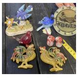 Art  Glass and Ceramic Birds