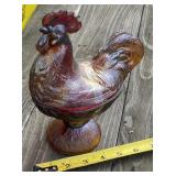 Lidded Rooster Dish